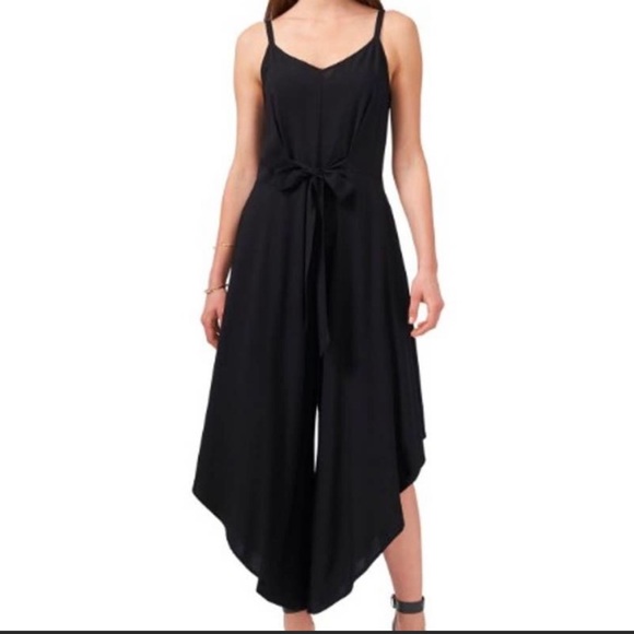 MSK Black and White Asymmetrical Romper/Jumpsuit Size XL - Picture 2 of 6